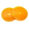 2 Catadioptres Ronds Orange 80 Mm -Messi Boutique 2 catadioptres ronds orange 80 mm