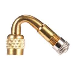 Adaptateur Coudé à 135 Degrés Avec Bouchon Pour Valve Schrader De Vélo
