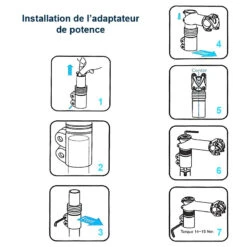 Satori Adaptateur De Potence Head Up 4 Noir Dia.28,6 Mm / 117 Mm -Messi Boutique adaptateur de potence head up 4 noir dia286 mm 117 mm 2