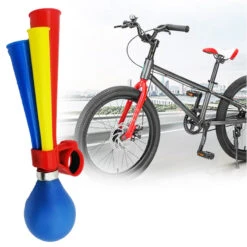 Avertisseur Coloré Pour Vélo En Forme De Trompe Trois Cornes -Messi Boutique avertisseur colore pour velo en forme de trompe trois cornes 4