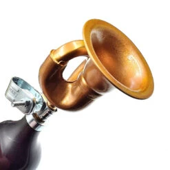 Avertisseur Sonore De Vélo Poire En Forme De Trompette - Cuivre -Messi Boutique avertisseur sonore de velo poire en forme de trompette cuivre 2