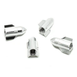 Bouchon De Valve Missile Argent En Aluminium - Par 4 -Messi Boutique bouchon de valve missile argent en aluminium par 4 3