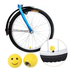 Bouchon De Valve Pour Vélo - Smiley 10 Bouchon De Valve Pour Vélo - Smiley -Messi Boutique bouchon de valve pour velo smiley 2