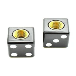 Bouchons De Valve Dés - Noir - Par 4 -Messi Boutique bouchons de valve des noir par 4 2