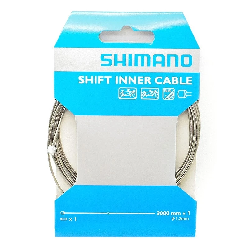 Câble De Dérailleur SHIMANO INOX 1,2 Mm X 3000 Mm 3 Câble De Dérailleur SHIMANO INOX 1,2 Mm X 3000 Mm