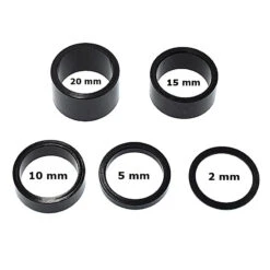 Coffret Entretoise Direction ALU Noir 1"1/8-28.6 Extérieur - 24 Pièces -Messi Boutique coffret entretoise direction alu noir 11 8 286 exterieur 24 pieces 2