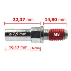 Lot De 2 Vis De Vélo En Acier Pour Freins Cantilever M8 -Messi Boutique lot de 2 vis de velo en acier pour freins cantilever m8 4