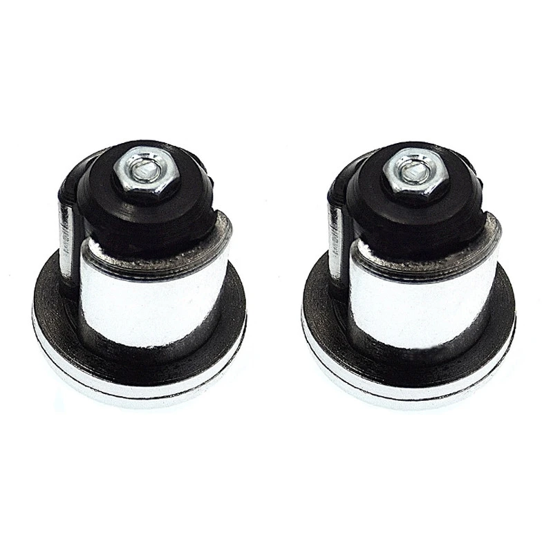 Paire Embout De Guidon Chromé à Visser 4 Paire Embout De Guidon Chromé à Visser – Image 2