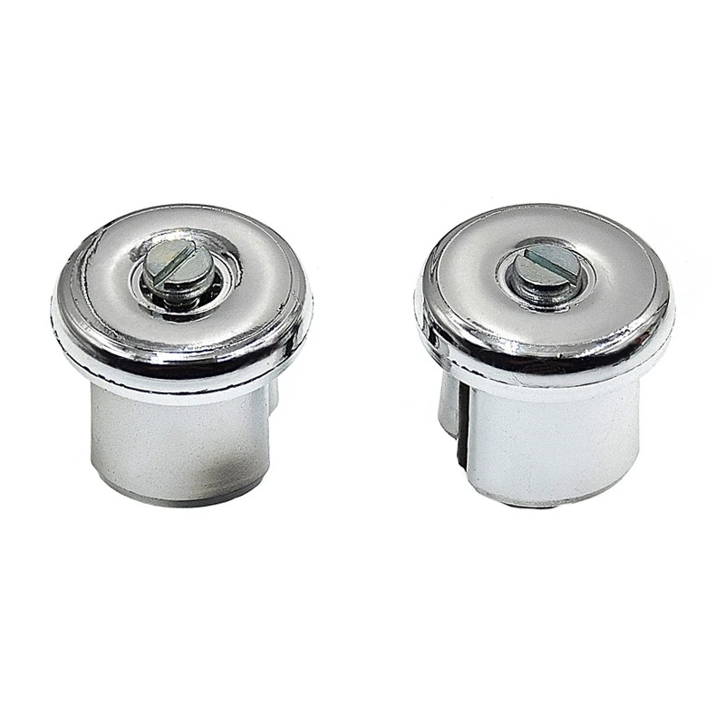 Paire Embout De Guidon Chromé à Visser 3 Paire Embout De Guidon Chromé à Visser
