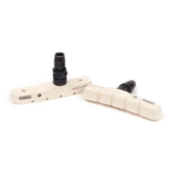 Elvedes Paire Patins De Frein V-Type 72 Mm White Compound