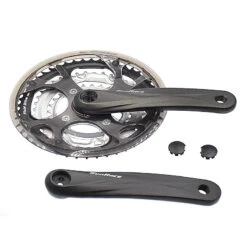 SUNRACE Pédalier 7/8 Vitesses 48-38-28 Dents Avec Cache Pédalier -Messi Boutique pedalier 7 8 vitesses 48 38 28 dents avec cache pedalier 2