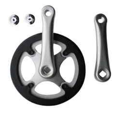 ARCADE Pédalier Alu 40 Dents, Carré L127mm Avec Double Disque