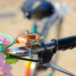 Sonnette De Vélo Au Look Ancien Couleur Cuivre 57 Mm -Messi Boutique sonnette de velo au look ancien couleur cuivre 57 mm 4