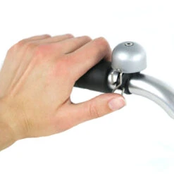 Sonnette De Vélo Grise Paperclip Mini -Messi Boutique sonnette de velo grise paperclip mini 2