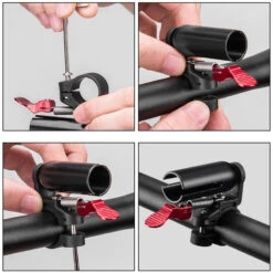 Sonnette De Vélo Portative En Aluminium Noir -Messi Boutique sonnette de velo portative en aluminium noir 5