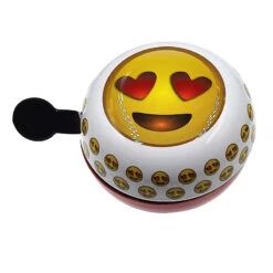 Sonnette Vélo Ding Dong Smiley Coeur 80 Mm -Messi Boutique sonnette velo ding dong smiley coeur 80 mm 2