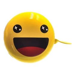 Sonnette Vélo Smiley Jaune 60 Mm -Messi Boutique sonnette velo smiley jaune 60 mm 4