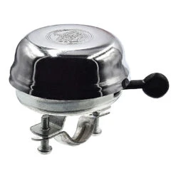 Point Sonnette Vélo Vintage Métal Argenté Motif Couronne -Messi Boutique sonnette velo vintage metal argente motif couronne 2