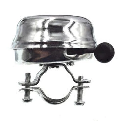 Point Sonnette Vélo Vintage Métal Argenté Motif Couronne -Messi Boutique sonnette velo vintage metal argente motif couronne 3